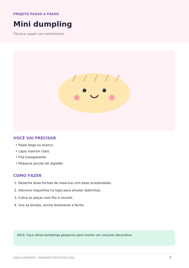 Página do projeto Mini dumpling